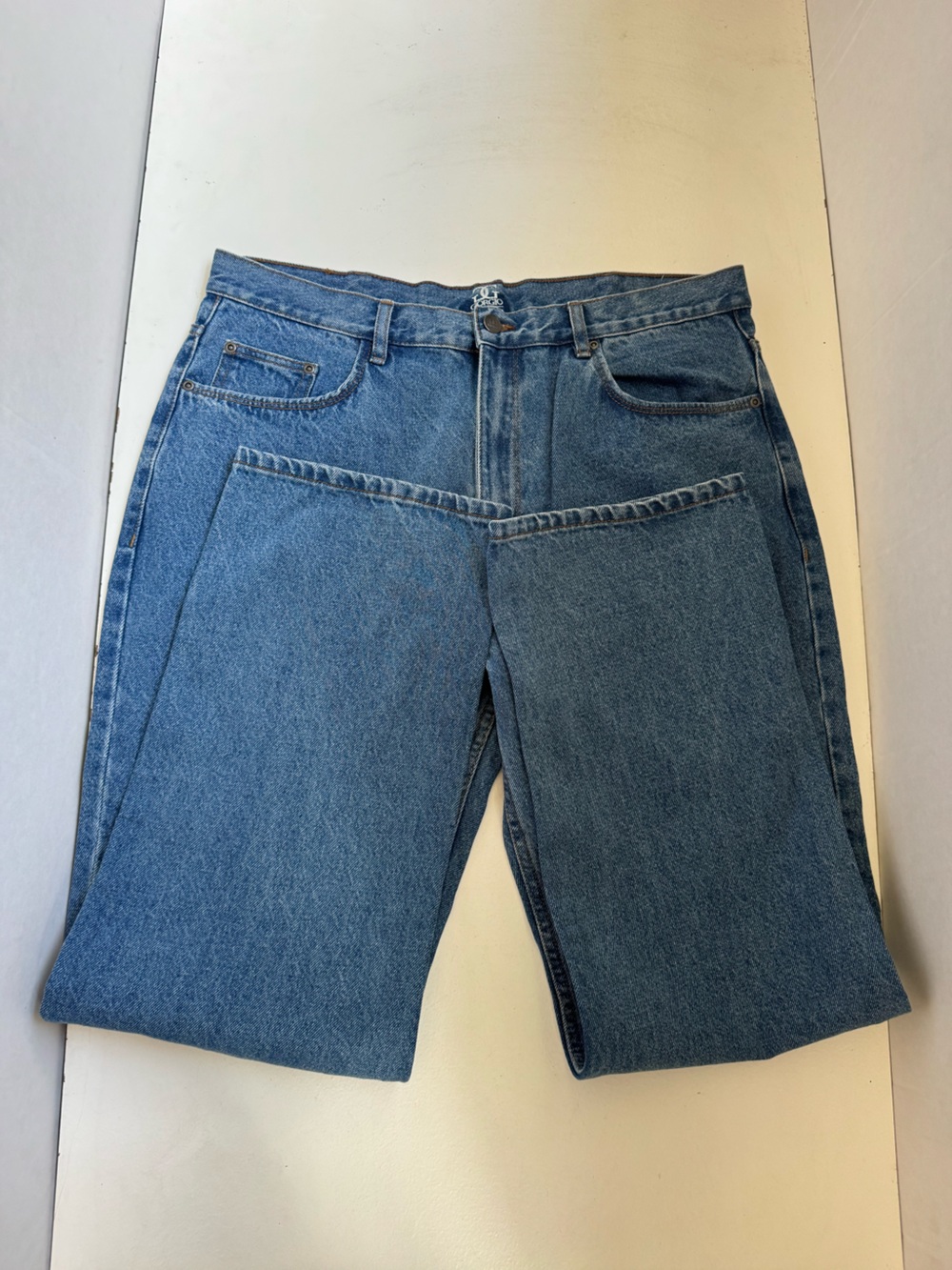 Giorgio Men's Regular Fit Blue Denim Jeans Size W36 X L30